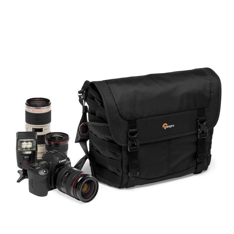 Lowepro ProTactic MG 160 AW II Mirrorless and DSLR Messenger - with QuickShelf Divider System - Camera Gear to Personal belongings - for Mirrorless Like Sony Apha9 - LP37266-PWW - Image 1